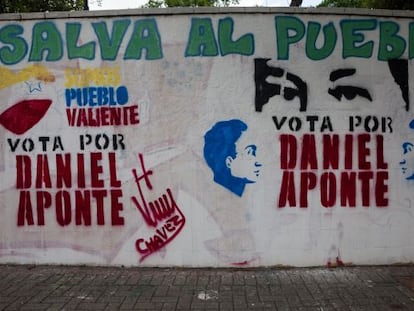 Mensajes electorales en las calles de Caracas