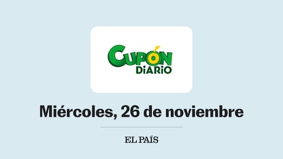 Cupón diario de la ONCE miércoles 26 noviembre