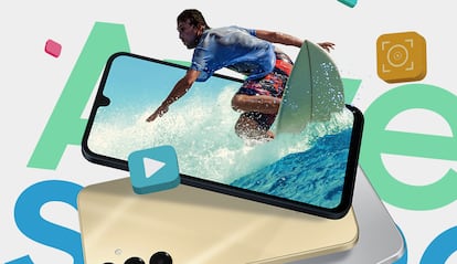 Imagen de un smartphone de la gama Samsung Galaxy A
