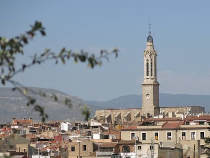 Campanar de l'església de Sant Joan de Valls.