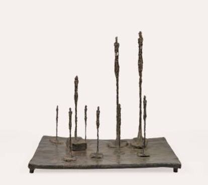 'El claro', 1950, de Alberto Giacometti, expuesta en la Fundación Mapfre.