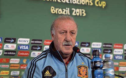 Vicente del Bosque, en rueda de prensa.