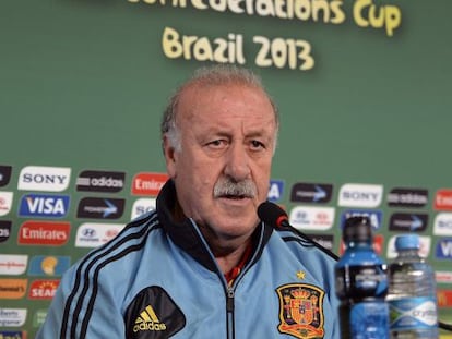 Vicente del Bosque, en rueda de prensa.