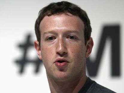 Mark Zuckerberg en la edición del año pasado de MWC en Barcelona.