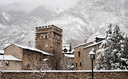 Vista de Casa Juste, en Benasque (Huesca).