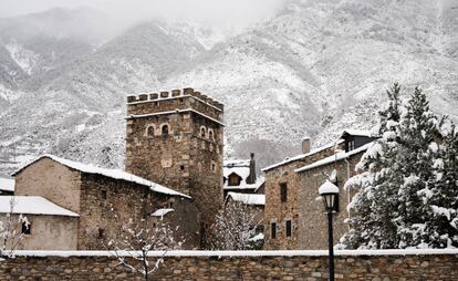 Vista de Casa Juste, en Benasque (Huesca).