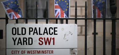 Entrada a las C&aacute;maras del Parlamente brit&aacute;nico en Londres. 