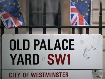 Entrada a las C&aacute;maras del Parlamente brit&aacute;nico en Londres. 