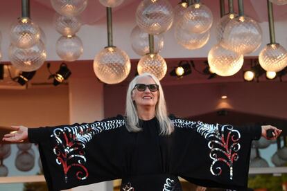 La directore neozelandesa Jane Campion llega a la ceremonia de apertura del festival de Venecia.