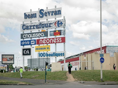 Centro comercial de Sevran, en los suburbios de París.