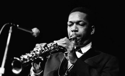 John Coltrane en Copenhague en 1961.
