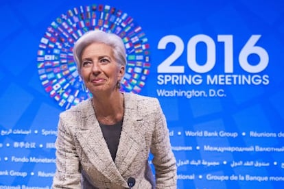 La directora gerente del Fondo Monetario Internacional (FMI), Christine Lagarde. 