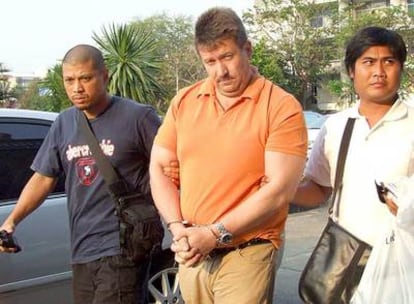 El ex espía y traficante de armas ruso Víktor Bout, tras ser detenido ayer en Bangkok.