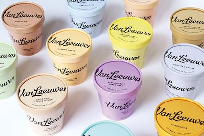 El diseño de los helados Van Leeuwen, otro de sus proyectos.