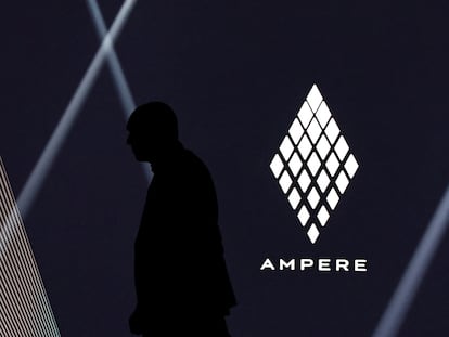 El logo de Ampere durante la presentación del pasado 15 de noviembre.