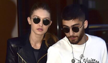 Gigi Hadid y Zayn Malik captados el pasado viernes en Nueva York.