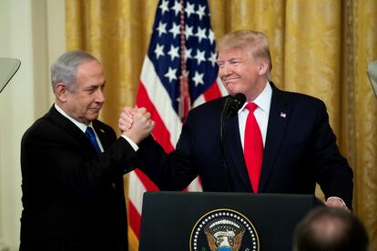 Donald Trump y  Benjamin Netanyahu en la Casa Blanca el pasado mes de enero.