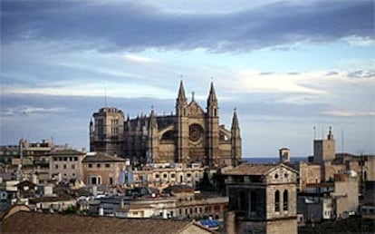 Una vista de la catedral de Palma de Mallorca.