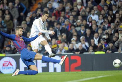 Cristiano Ronaldo, en el momento de su gol.