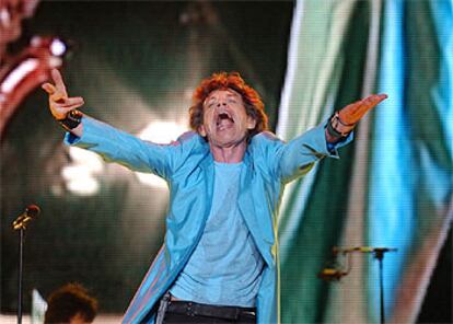El cantante Mick Jagger, durante el concierto del viernes en Hong Kong.
/ ASSOCIATED PRESS