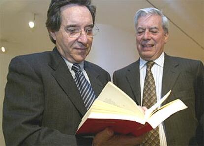 Mario Vargas Llosa e Iñaki Gabilondo, ayer, en la Casa de América.