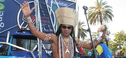 Carlinhos Brown, en Sevilla en 2005.