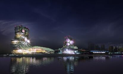 Imagen digital de la Ciudad del Pop, en Kaohsiung (Taiwán), desarrollada por el estudio Made-in Architects.