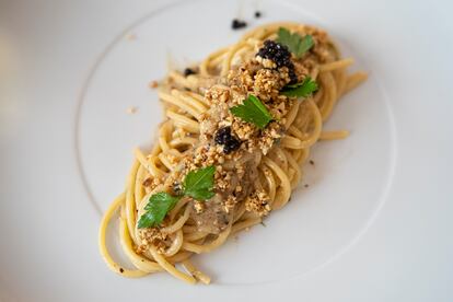 Un plat de pasta de Capú, a Barcelona.