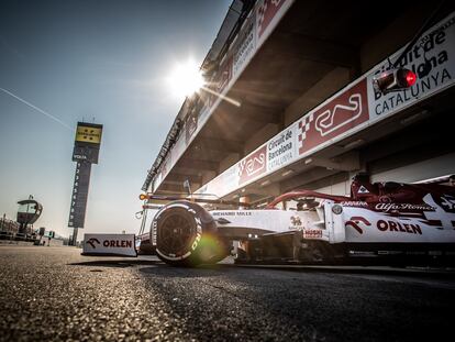 Tests de Fórmula 1 en el circuito de Montmeló, el pasado febrero.