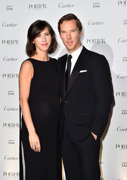 La actriz Sophie Hunter y su esposo, Benedict Cumberbatch, están esperando a su primer hijo.