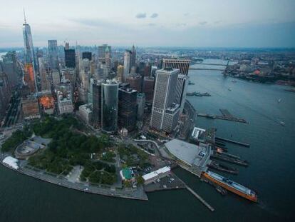 Una perspectiva aérea de la isla de Manhattan tomada el pasado junio.