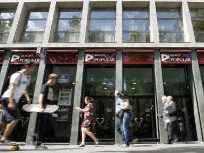 Oficinas del Banco Popular en Barcelona.