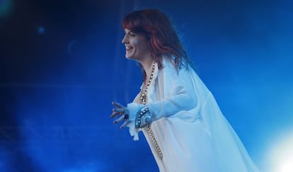 Florence Welch, cantante de Florence and The Machine, en una actuación en el Primavera Sound.