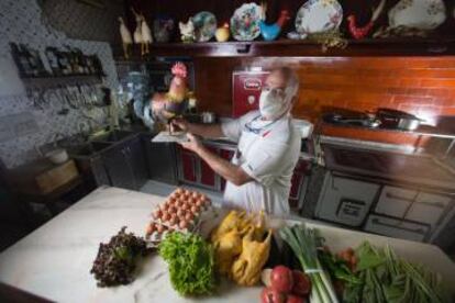 Imanol Elizalde, cocinero de El Kasino de Lesaka.