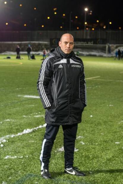 Gabri, entrenador del FC Andorra. 