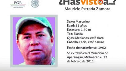 Mauricio Estrada Zamora, periodista de 'La Opinión de Apatzingán'. Desapareció el 12 de febrero de 2008. Aún no se conocen los resultados de la investigación de la Fiscalía federal.