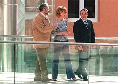 Fausto Fernández, Esperanza Aguirre y Rafael Simancas.