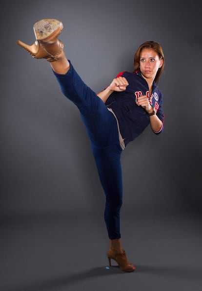 La luchadora de taekwondo Diana López.