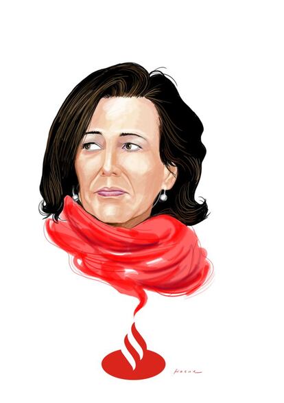Caricatura de Ana Patricia Botín.