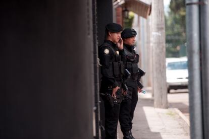 Miembros de la Policía Nacional Civil de Guatemala.