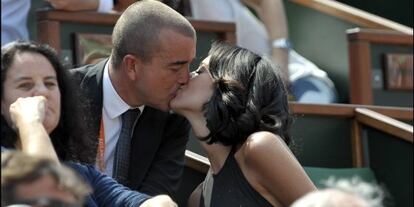 Arnaud Lagardère y su pareja Jade.