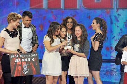 María Parrado, ganadora de la primera edición de 'La voz kids'