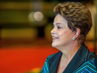 La presidenta de Brasil Dilma Rousseff se prepara para la segunda vuelta.