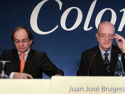  Jos&eacute; Bruguera, presidente de Inmobiliaria Colonial, en el centro.