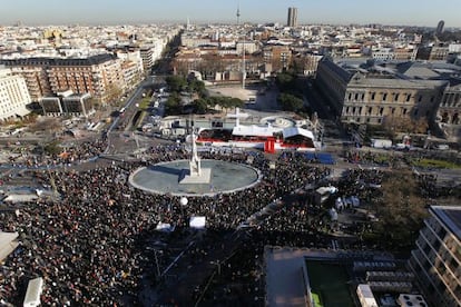 The Mass for Families led by Cardinal Rouco Varela in 2011.