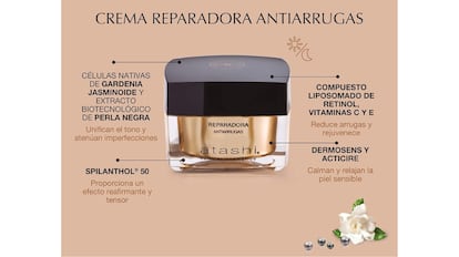 Esta crema reparadora facial de alta gama de Atashi cuenta con descuento por las ofertas de primavera de Amazon.