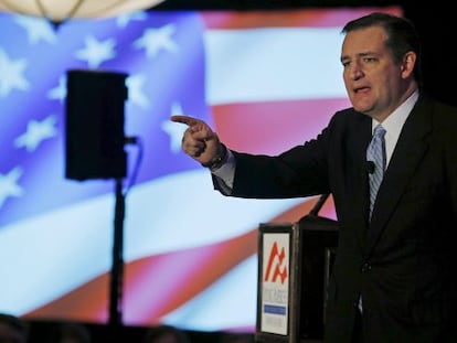 El senador Ted Cruz, en un acte recent a Nou Hampshire.