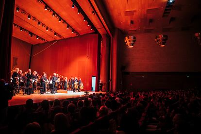 Concierto Sensoxenoma22 de la Real Filharmonía de Galicia, el pasado 30 de septiembre.