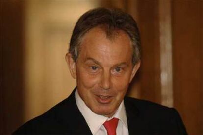 El ministro británico Tony Blair, durante la conferencia de prensa en la que anunció las nuevas medidas antiterroristas.