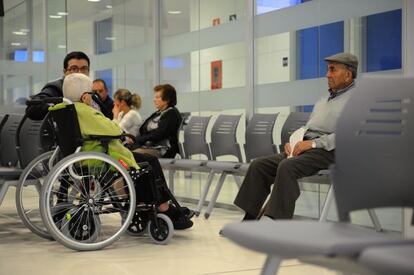 Pacientes en un centro de salud de Vitoria.